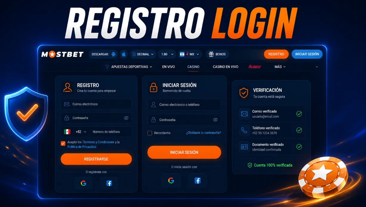 Registro, login y verificación de la cuenta